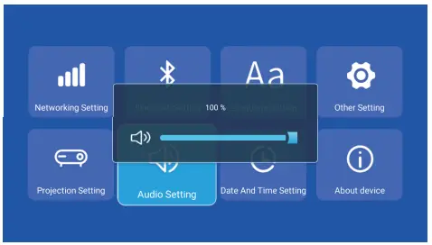 Adjust Projector Audio Settings